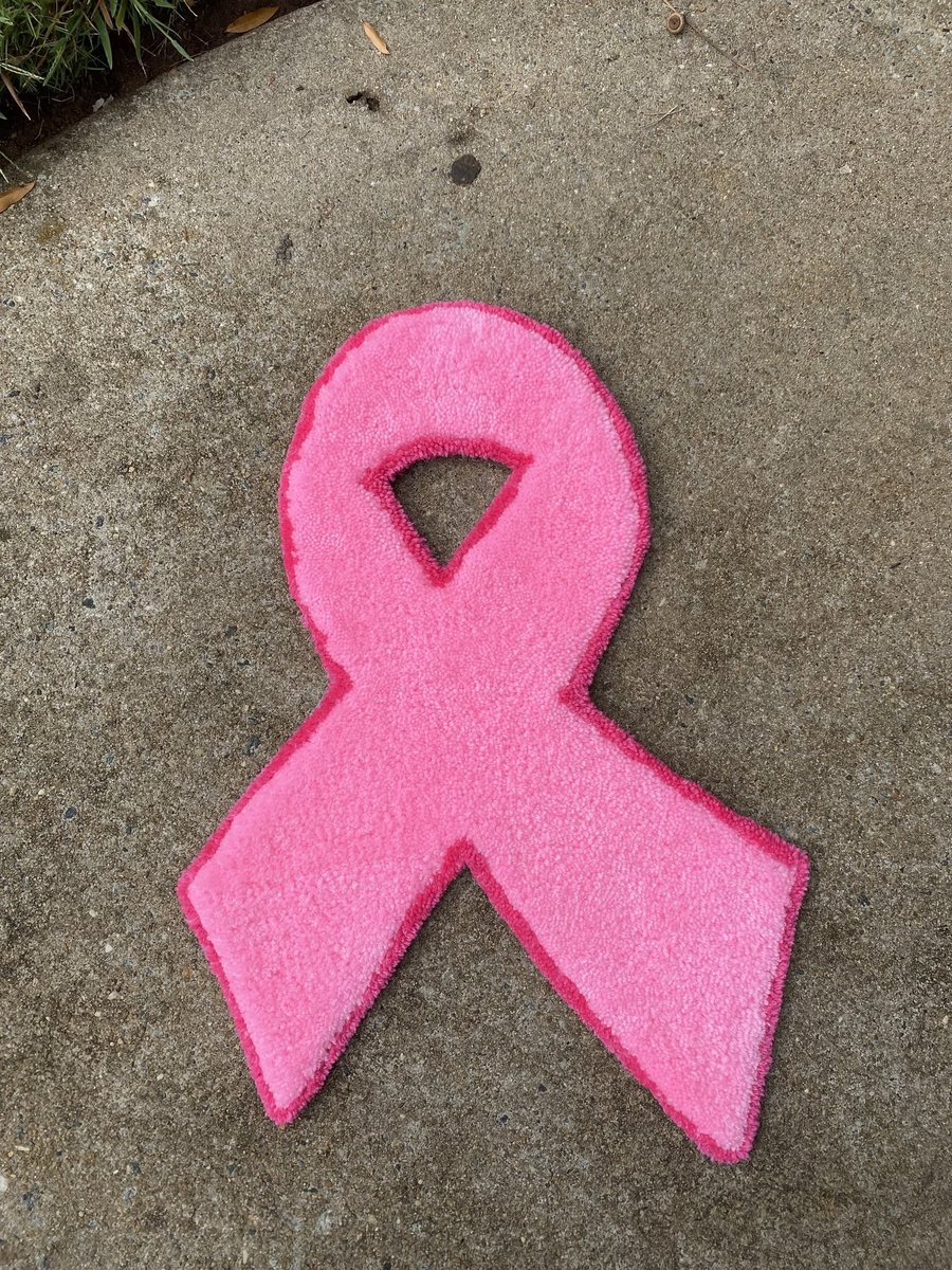 CUSTOM BREAST CANCER RUG
