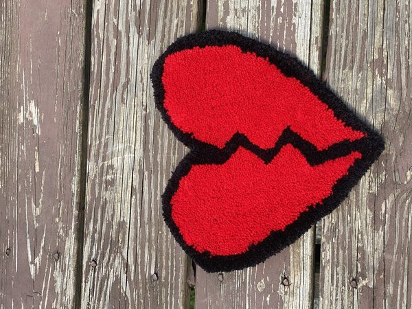 CUSTOM HEARTBROKEN RUG