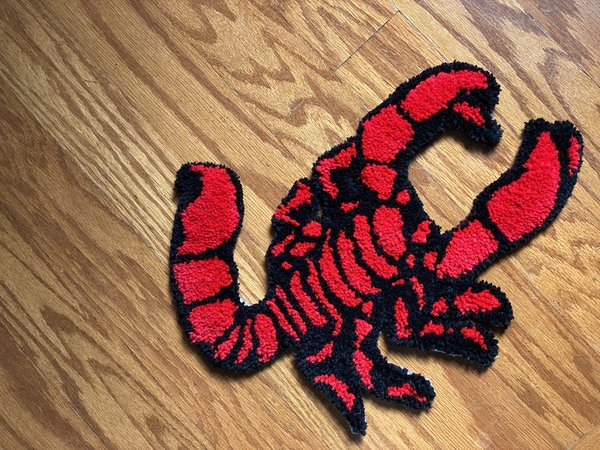 CUSTOM SCORPION RUG