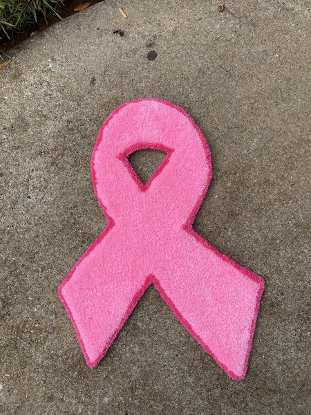 CUSTOM BREAST CANCER RUG