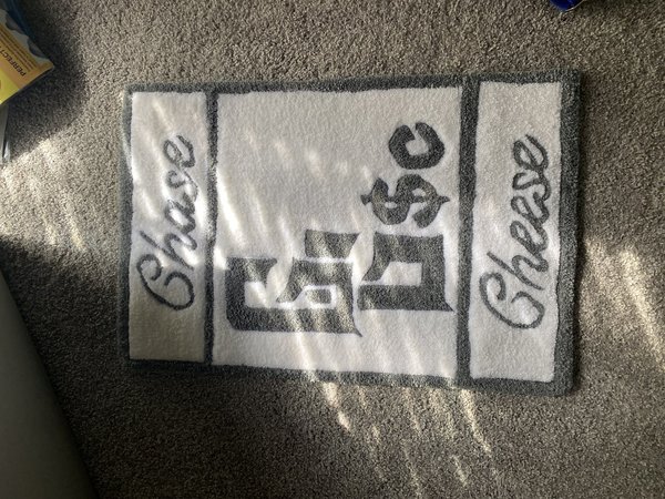 CUSTOM CHASE CHEESE RUG